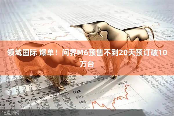 领域国际 爆单！问界M6预售不到20天预订破10万台