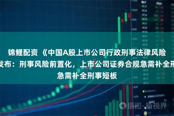 锦鲤配资 《中国A股上市公司行政刑事法律风险年报》发布：刑事风险前置化，上市公司证券合规急需补全刑事短板